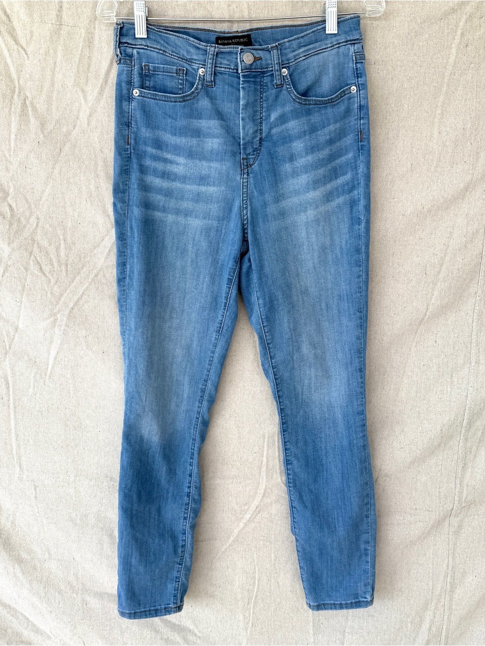 Banana Republic Size 28/6 Super Stretch Light Wash Skinny Legging Jeans